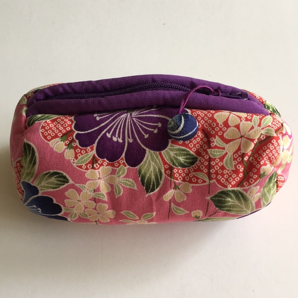 Other - NWOT Silk Quilted Cosmetic Bag